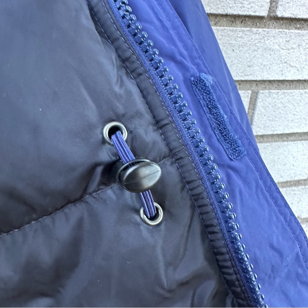 L.L.Bean Goose Down Parka Jacket Men’s XL Blue Winter Coat Nylon Shell - Picture 13 of 15